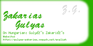 zakarias gulyas business card
